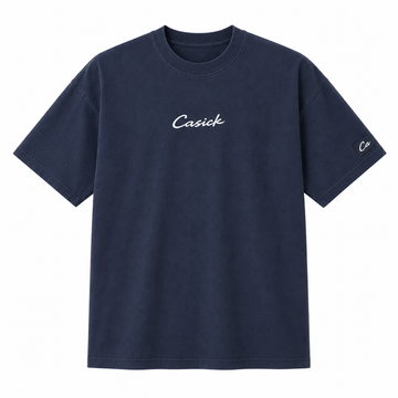 CASICK navy oversized tee