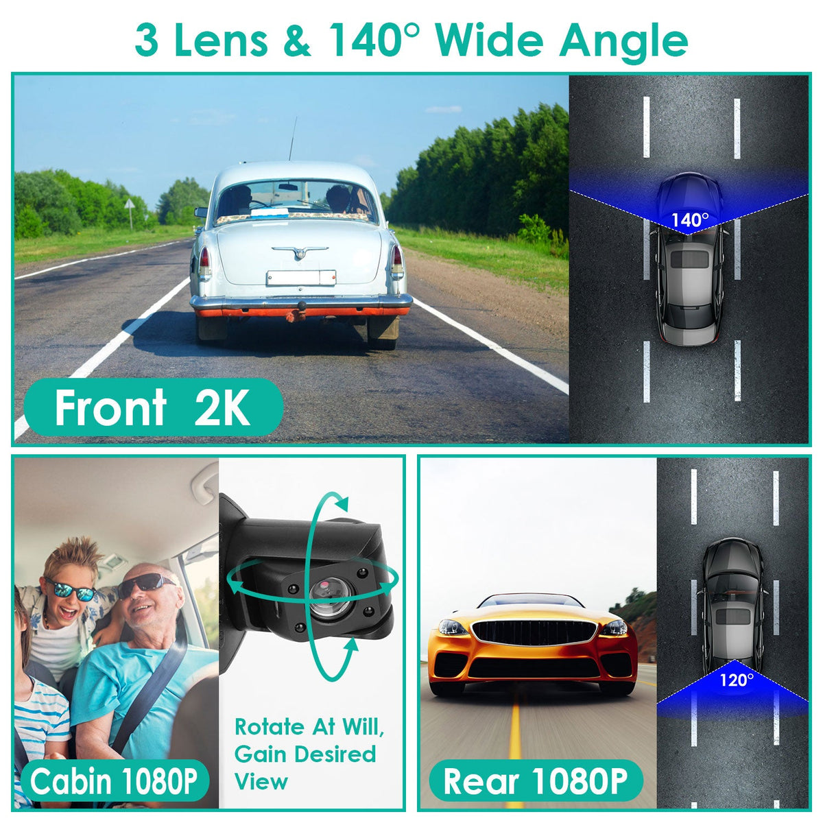Dash Cam GPS WiFi Night Vision