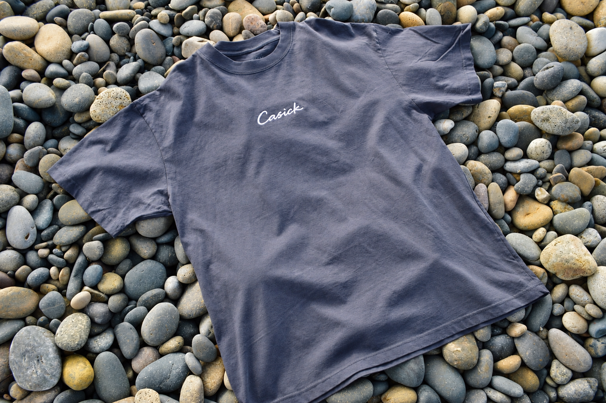 CASICK navy oversized tee