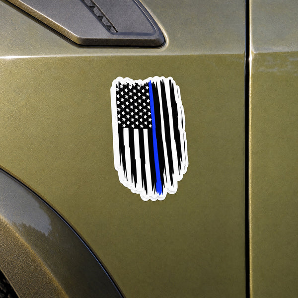 Blue Line Flag Sticker