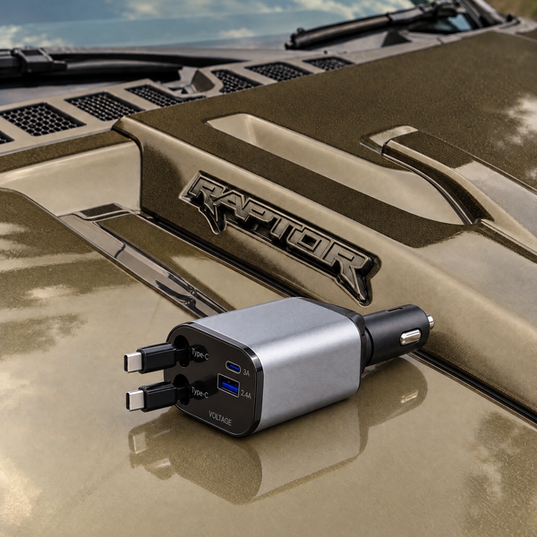 4 In 1 Retractable Car Charger
