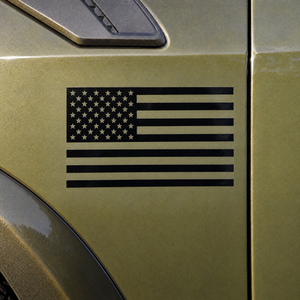 American Flag Fender Stickers